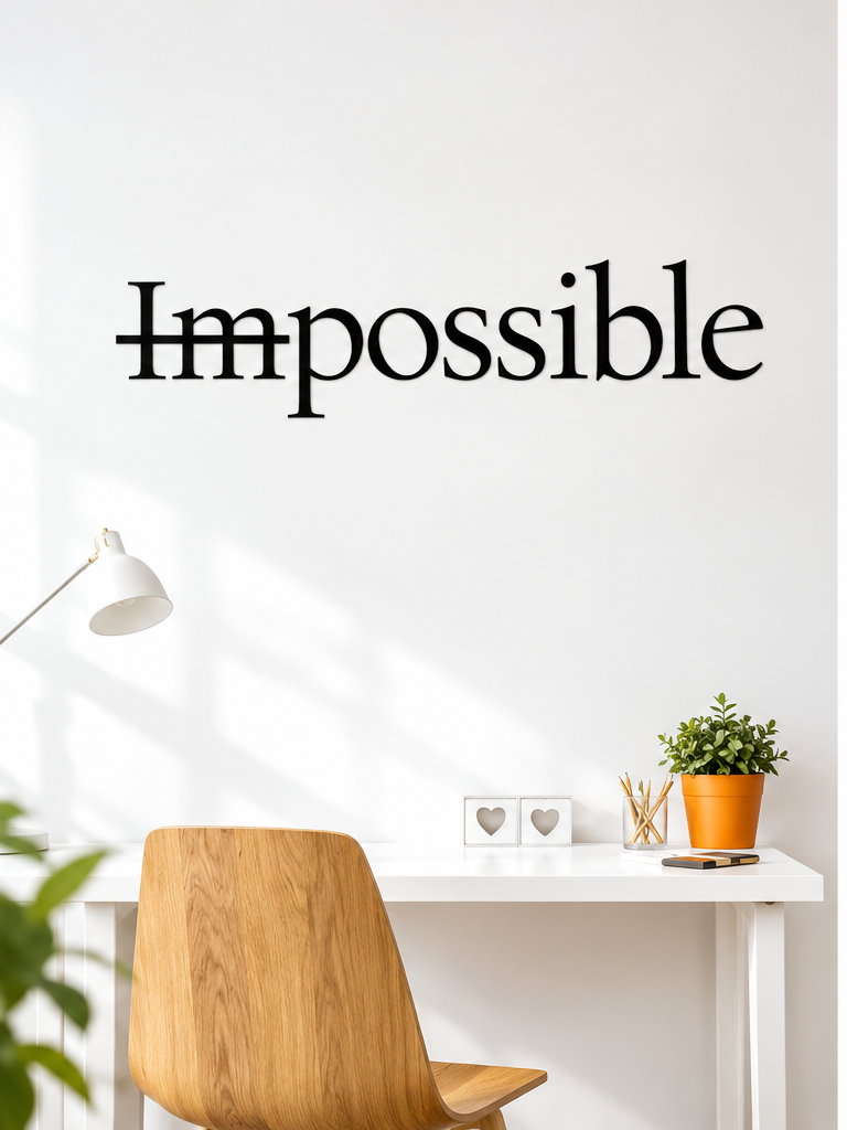 Possible Impossible – Inspirational Office Wall Decor