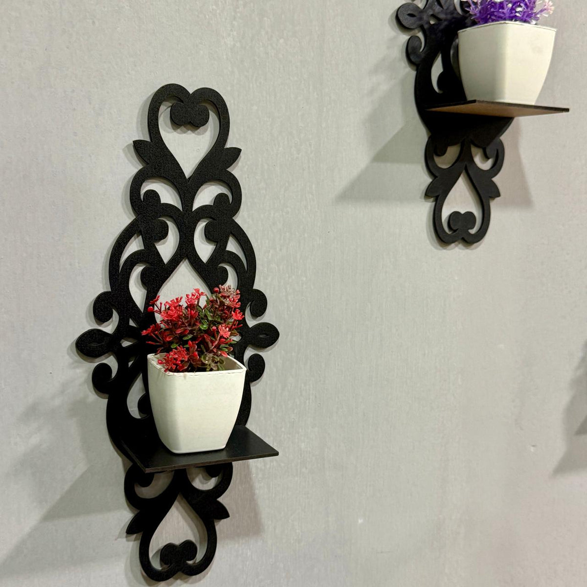 Antique Style MDF Wall Shelves – 12 x 6 Inch
