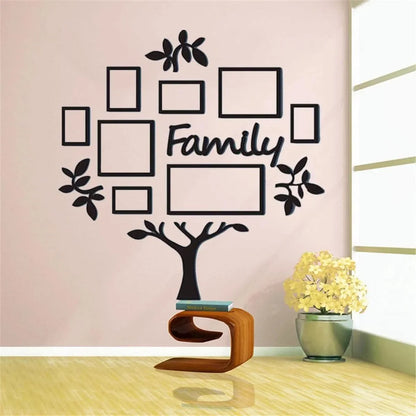 3D Acrylic Family Tree Photo Frame Wall Art
