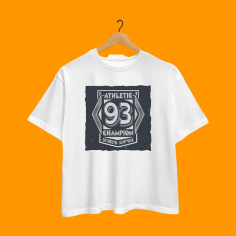 Printed Champion Designed T-Shirt For Men