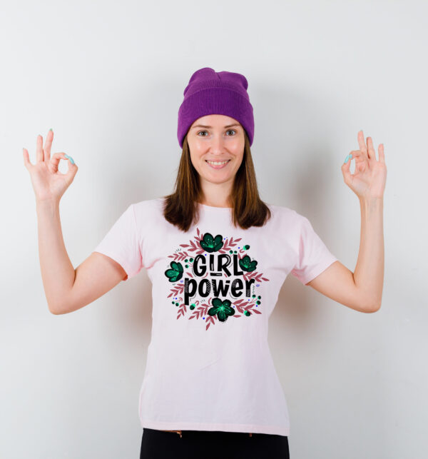 Printed Power Designed T-Shirt For Women