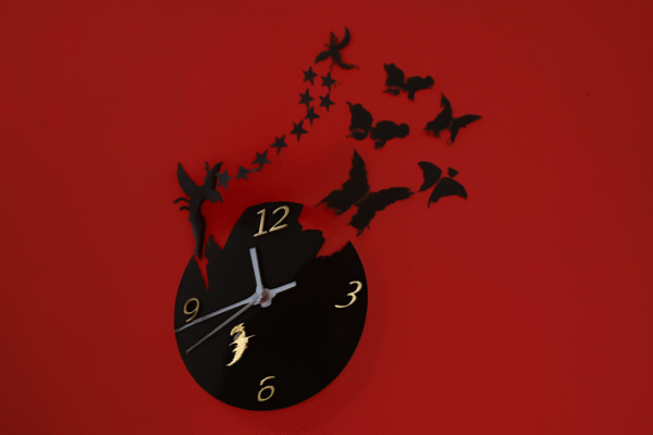Mystic Black Fairy Clock - Image 2