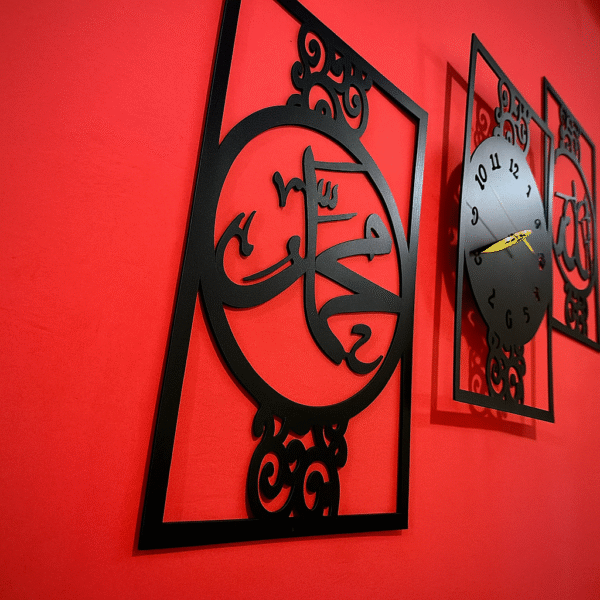 Noor-e-Hayat Wooden Clock - Image 2