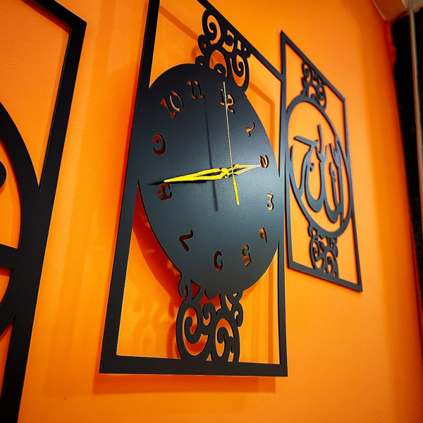 Noor-e-Hayat Wooden Clock - Image 3