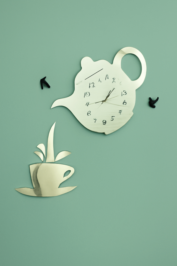 Kitchen Charm Tea Clock
