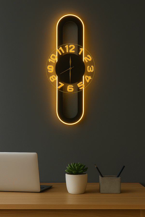 Neon Aura Clock